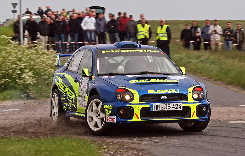 Nordtyskerne: Jan Becker og Klaus Wicha gav publikum en flot opvisning i avanceret køreteknik
(Foto: Kirketerp)